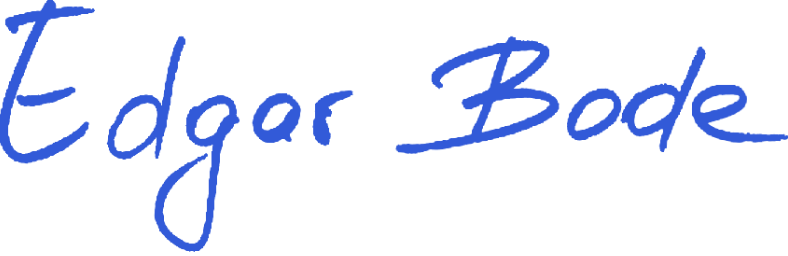 signature of Edgar Bode